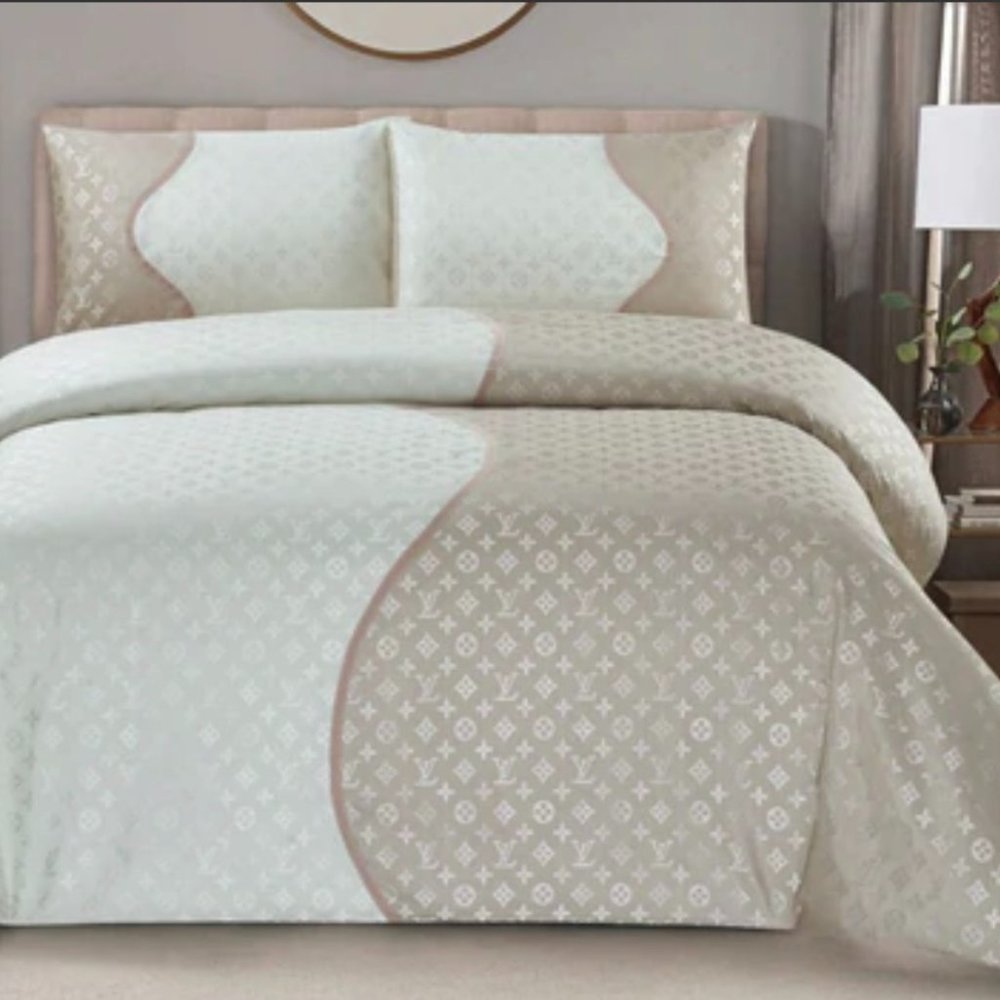 JACQUARD/300 THREAD COTTON BEDDING SET (LV INFUSION)